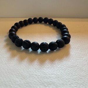 Volcanic Stone Bead Bracelet